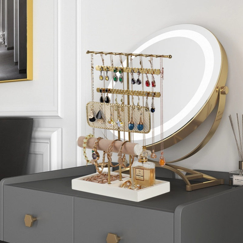 1pc of Metal Jewelry Rack, Earring and Ring Storage Box, Bracelet Hanger, Exquisite Jewelry Rack, Necklace and Jewelry Display Rack, Household Dressing Headband, Earring and Hair Accessory Storage Rack, Jewelry Towers