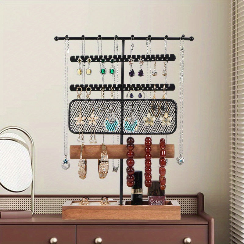 1pc of Metal Jewelry Rack, Earring and Ring Storage Box, Bracelet Hanger, Exquisite Jewelry Rack, Necklace and Jewelry Display Rack, Household Dressing Headband, Earring and Hair Accessory Storage Rack, Jewelry Towers