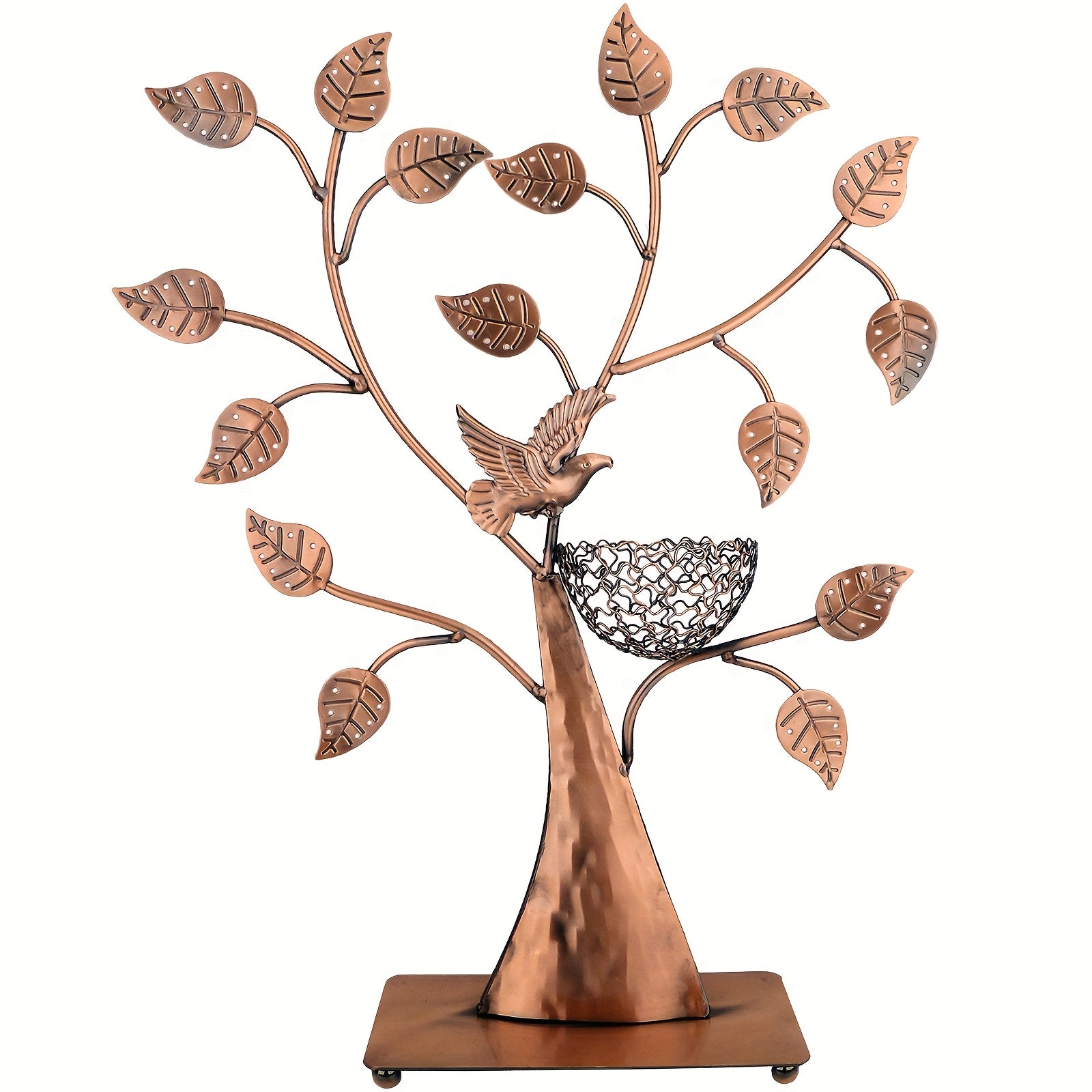 DIY Jewelry Tree Bird Nest Earrings Holder, Bracelets/Necklace Organizer Stand, Decorative Jewelry Display for Rings, Watches, and Accessories, Vintage Jewelry Stand, Elegant Jewelry Storage Solution, Bird Theme Jewelry Rack, Sturdy and Stable Jewelry