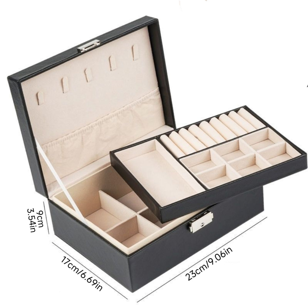 Luxury European Jewelry Box - Large Capacity Organizer with Soft Interior Lining, Elegant White Exterior - Wedding, Anniversary, Birthday Gift for Women - Jewelry Storage Case for Home or Travel - No Assembly Required, Sophisticated Design, Highquality