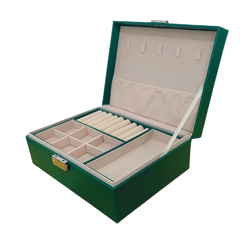 Luxury European Jewelry Box - Large Capacity Organizer with Soft Interior Lining, Elegant White Exterior - Wedding, Anniversary, Birthday Gift for Women - Jewelry Storage Case for Home or Travel - No Assembly Required, Sophisticated Design, Highquality