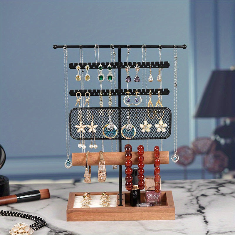 1pc of Metal Jewelry Rack, Earring and Ring Storage Box, Bracelet Hanger, Exquisite Jewelry Rack, Necklace and Jewelry Display Rack, Household Dressing Headband, Earring and Hair Accessory Storage Rack, Jewelry Towers