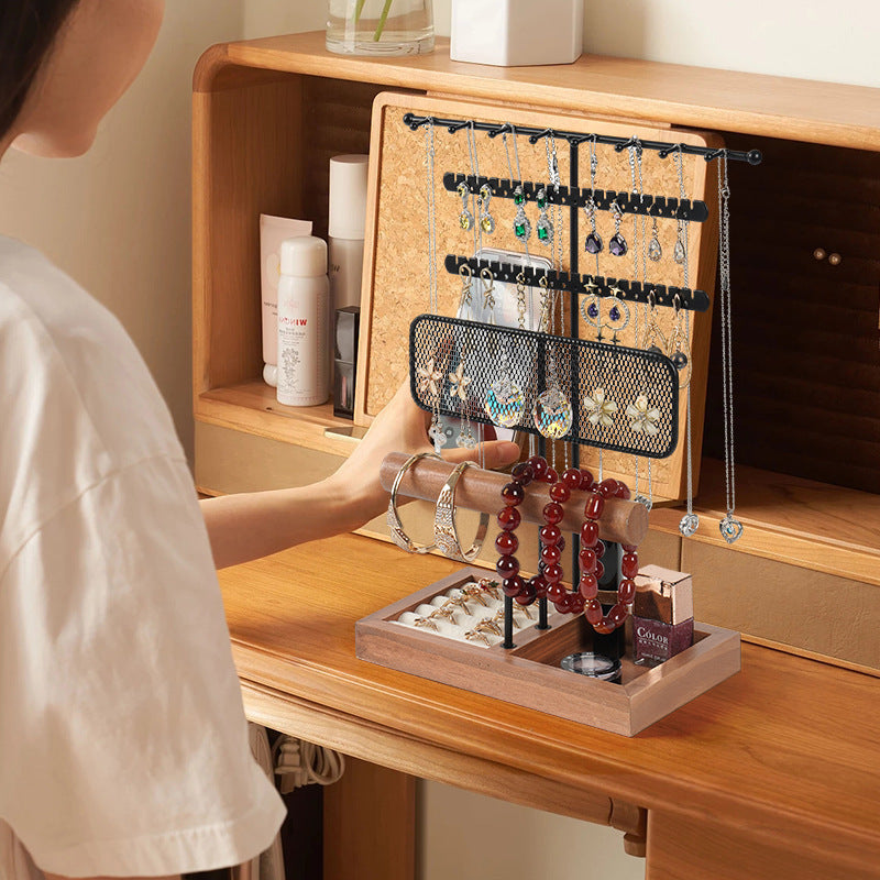1pc of Metal Jewelry Rack, Earring and Ring Storage Box, Bracelet Hanger, Exquisite Jewelry Rack, Necklace and Jewelry Display Rack, Household Dressing Headband, Earring and Hair Accessory Storage Rack, Jewelry Towers