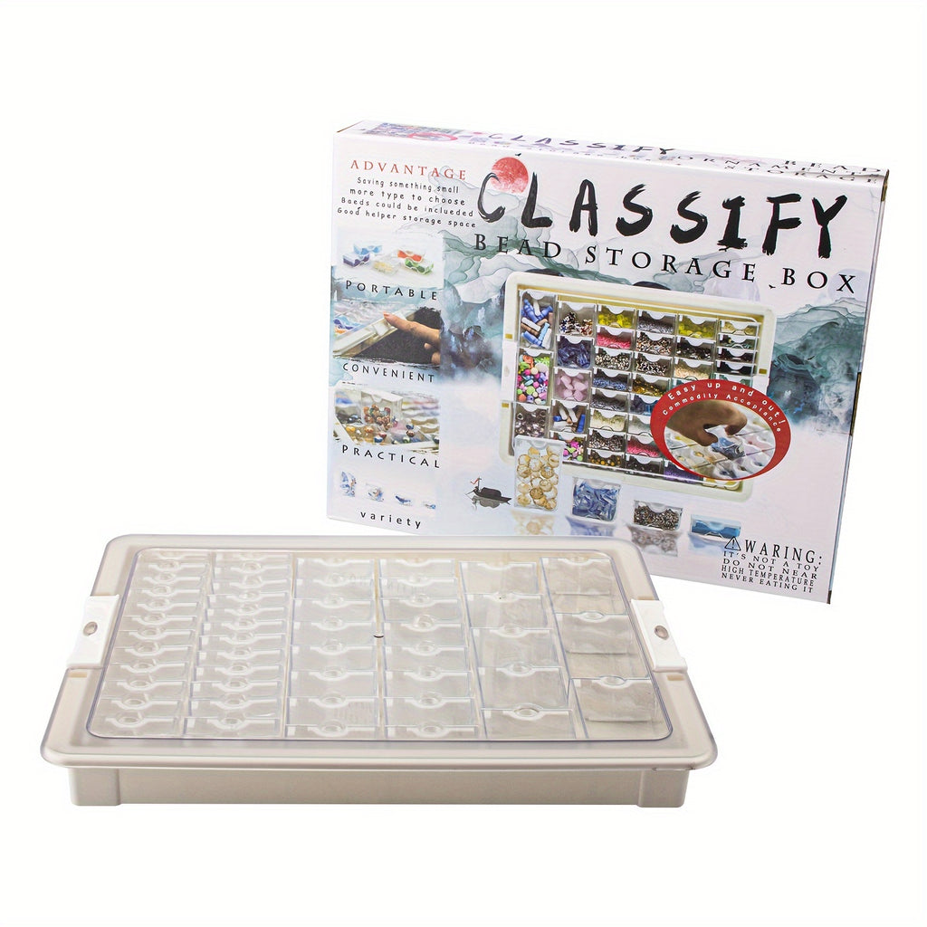 42/50/78 Grid Jewelry Storage Set - Detachable, Stackable, And Portable Plastic Storage Containers, Suitable for Nail Art, Painting, And Jewelry Crafting Organization.