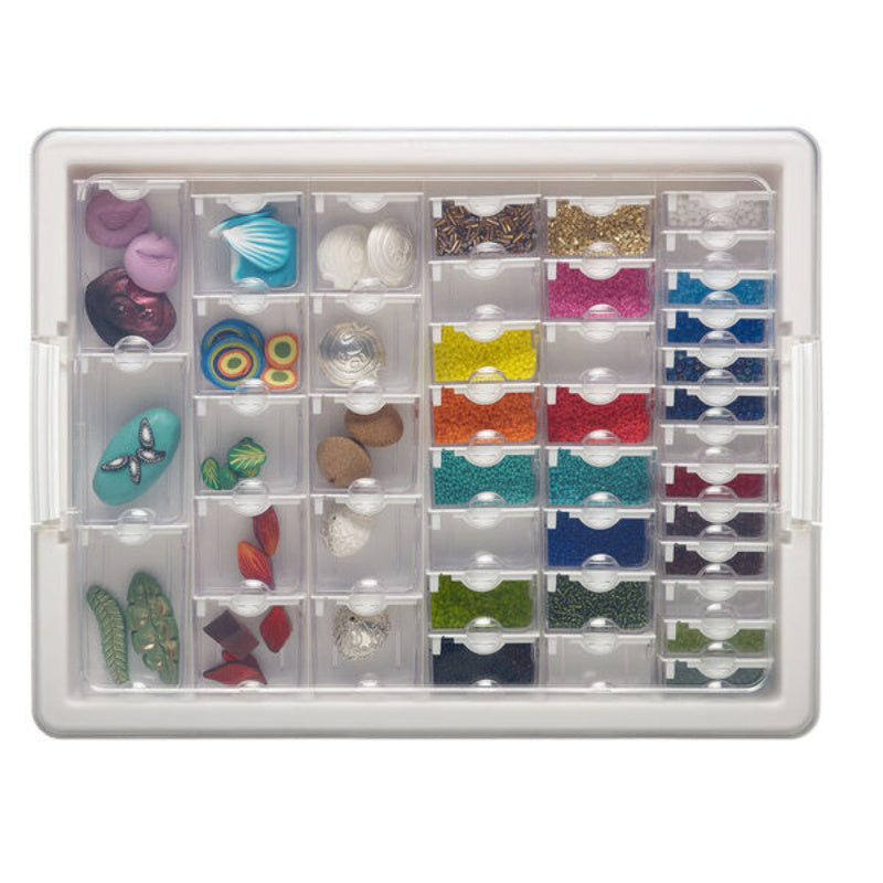 42/50/78 Grid Jewelry Storage Set - Detachable, Stackable, And Portable Plastic Storage Containers, Suitable for Nail Art, Painting, And Jewelry Crafting Organization.